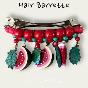 Bundle Sale 3 for $15 | Decorative 3” Watermelon Hair Barrette